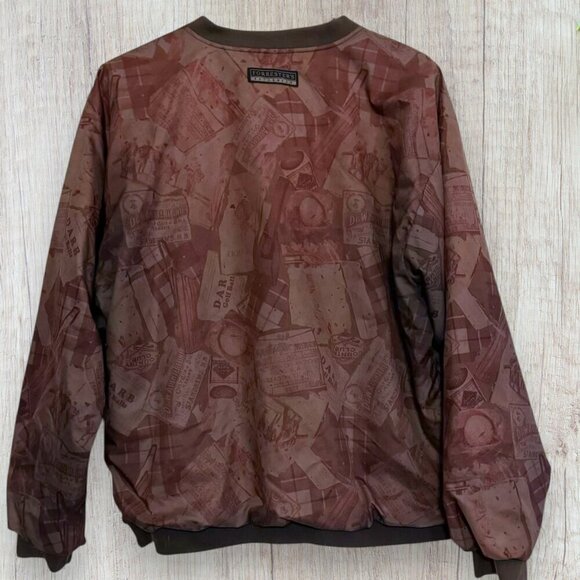FORRESTER'S Vintage Golf V-Neck Pullover Windbreaker Jacket Performance Mens L - Picture 3 of 5